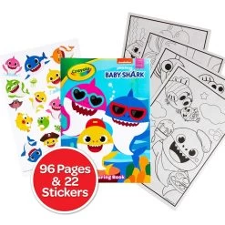 Crayola Baby Shark Coloring Book -Children Book Store B 042642 media 5