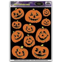 Jack-O-Lantern Clings By Beistle Company
