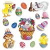 Easter Basket & Friends Cut-Outs By Beistle Company -Children Book Store BC 44144 media 1