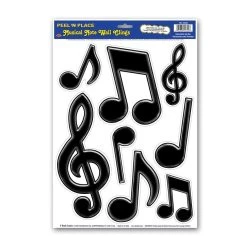 Peel 'N Place Musical Note Wall Clings By Beistle Company