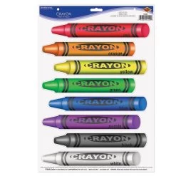 Crayon Wall Clings By Beistle Company