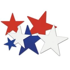 Patriotic Star Cutouts By Beistle Company