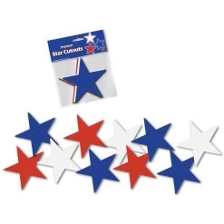 5" Patriotic Star Cutouts By Beistle Company