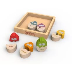 Colors 'N Eggs Bilingual Puzzle By BeginAgain Toys -Children Book Store BEG B1501 media 3