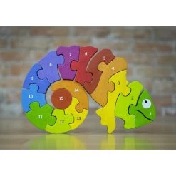 Counting Chameleon Puzzle By BeginAgain Toys -Children Book Store BEG I1401 media 3