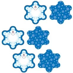 Snowflakes Mini Cut-Outs By Carson Dellosa