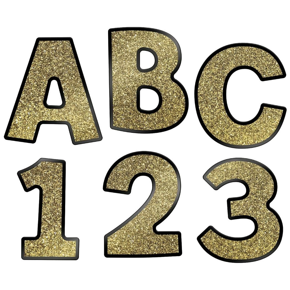 Sparkle + Shine Gold Glitter EZ Letters Combo Pack By Carson Dellosa 3 Sparkle + Shine Gold Glitter EZ Letters Combo Pack By Carson Dellosa