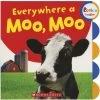 Rookie Toddler: Everywhere A Moo, Moo Board Book By Scholastic -Children Book Store CP 245484 media