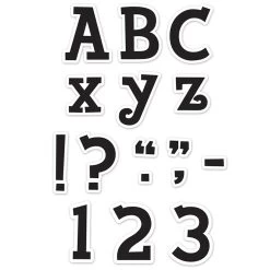 Black Fancy 4" Designer Letters By Creative Teaching Press