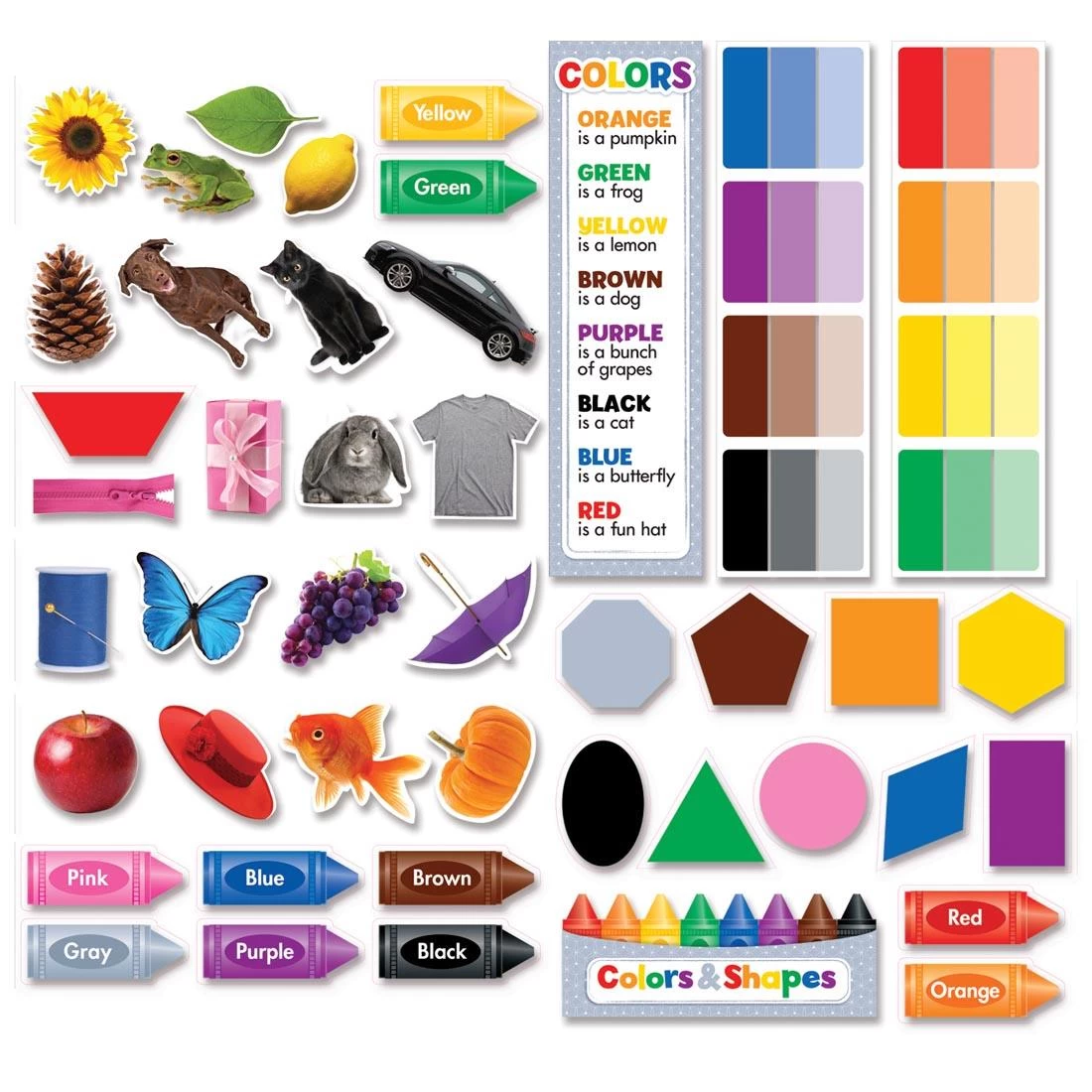 Colors & Shapes Mini Bulletin Board Set By Creative Teaching Press 3 Colors & Shapes Mini Bulletin Board Set By Creative Teaching Press