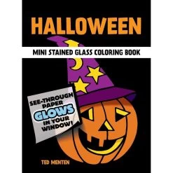 Dover Little Activity Book: The Little Halloween Stained Glass Coloring Book