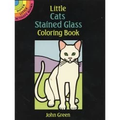 Dover Little Activity Book: Little Cats Stained Glass Coloring Book