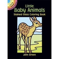 Dover Little Activity Book: Little Baby Animals Stained Glass Coloring Book
