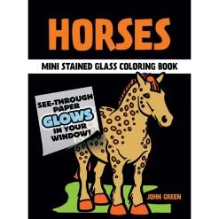 Dover Little Activity Book: Little Horses Stained Glass Coloring Book