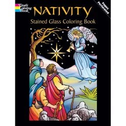 Nativity Stained Glass Coloring Book By Dover