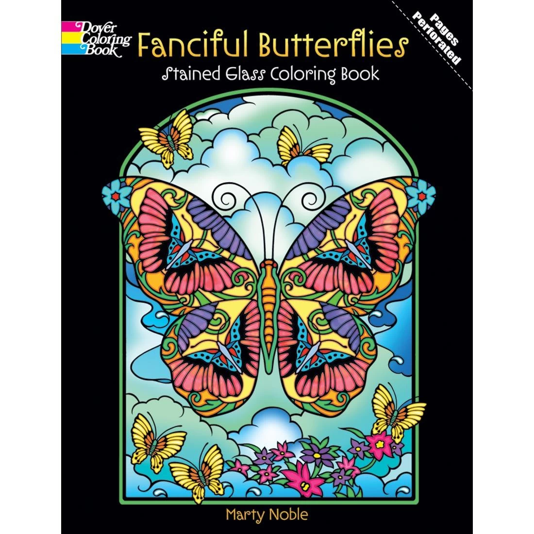 Fanciful Butterflies Stained Glass Coloring Book By Dover 3 Fanciful Butterflies Stained Glass Coloring Book By Dover