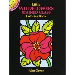 Dover Little Activity Book: Little Wildflowers Stained Glass Coloring Book