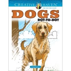 Dover Creative Haven Dogs Dot-to-Dot Coloring Book