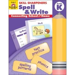Skill Sharpeners Spell & Write By Evan-Moor Kindergarten