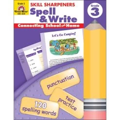 Skill Sharpeners Spell & Write By Evan-Moor Grade 3