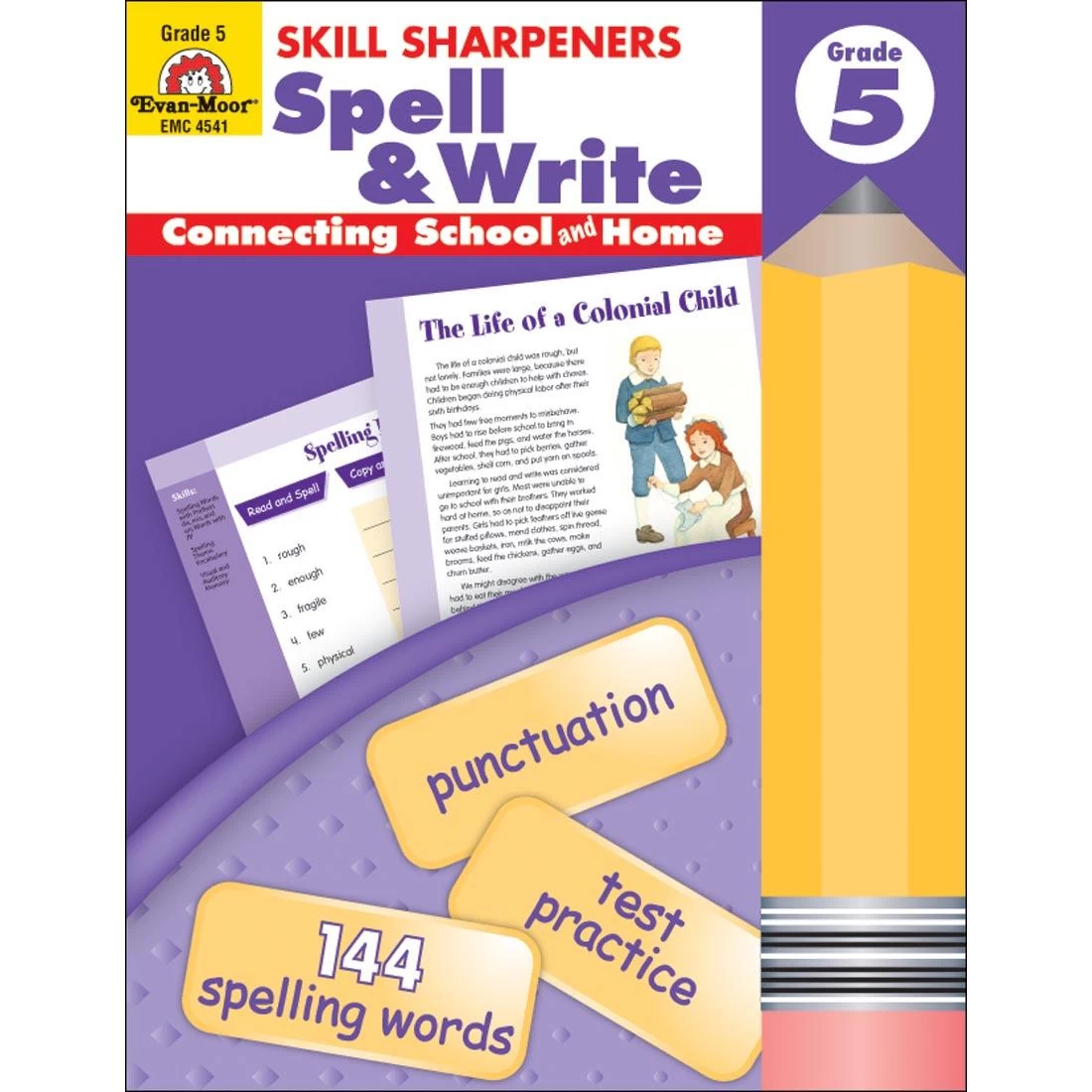 Skill Sharpeners Spell & Write By Evan-Moor Grade 5 3 Skill Sharpeners Spell & Write By Evan-Moor Grade 5