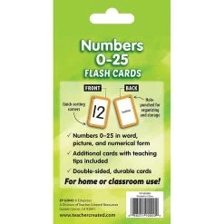 Numbers 0-25 Flash Cards -Children Book Store EP62045 media 3