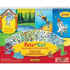 Pete The Cat Reusable Sticker Pad By Teacher Created Resources