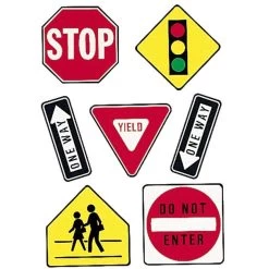 Traffic Symbols 2-Sided Deco Kit By Eureka