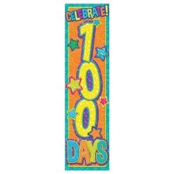 Color My World 100 Days Vertical Banner
