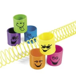 Plastic Mini Goofy Smile Face Magic Springs By Fun Express