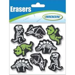 Dinosaur Glow-In-The-Dark Pencil Topper Erasers