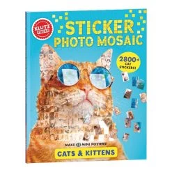Cats & Kittens Sticker Photo Mosaics By Klutz Press