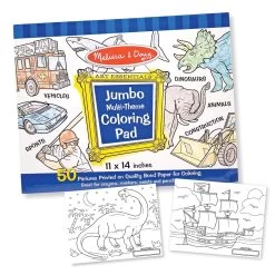 Art Essentials Jumbo Blue Coloring Pad