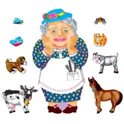 The Old Lady Who Swallowed A Fly Felt Set