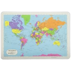 Painless Learning Placemat: The World