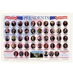 Painless Learning Placemat: Presidents Of The United States