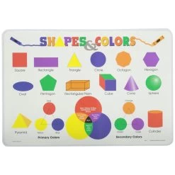 Painless Learning Placemat: Shapes & Colors