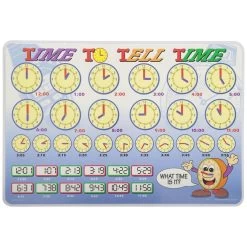 Painless Learning Placemat: Time To Tell Time