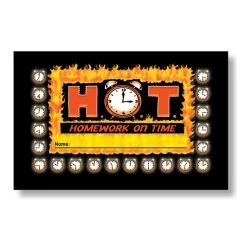 HOT: Homework On Time Incentive Punch Cards By North Star Teacher Resources