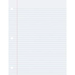 College Ruled Composition Paper