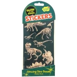 Glow-in-the-Dark Glowing Dino Bones Stickers By Peaceable Kingdom