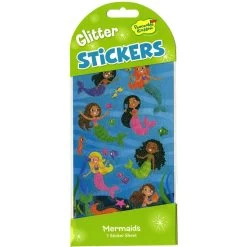 Mermaids Glitter Stickers By Peaceable Kingdom