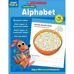 Scholastic Success With Alphabet Workbook Grades PreK-K