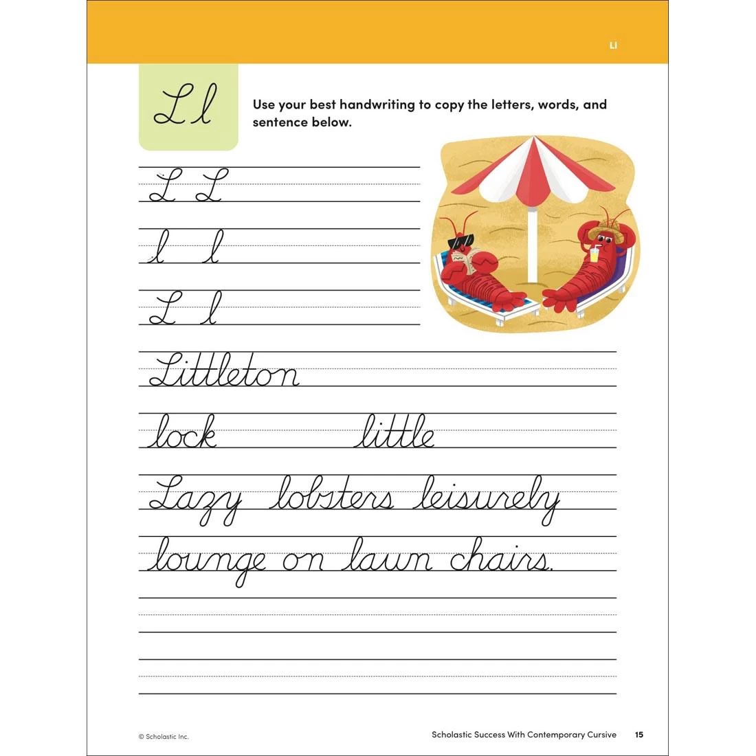 Scholastic Success With Contemporary Cursive Workbook Grades 2-4 5 Scholastic Success With Contemporary Cursive Workbook Grades 2-4 - Image 3