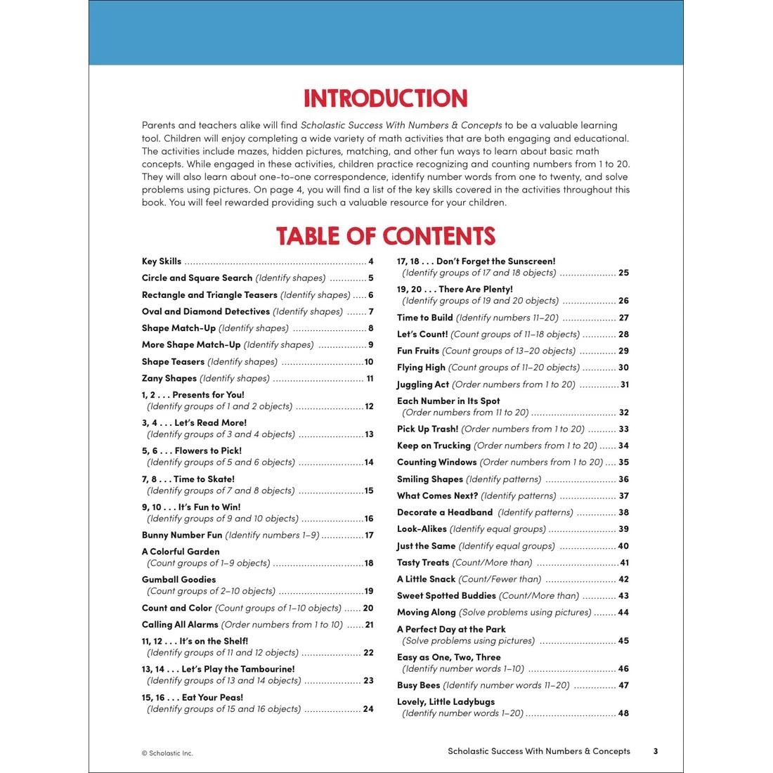 Scholastic Success With Numbers & Concepts Workbook Grades PreK-K 4 Scholastic Success With Numbers & Concepts Workbook Grades PreK-K - Image 2