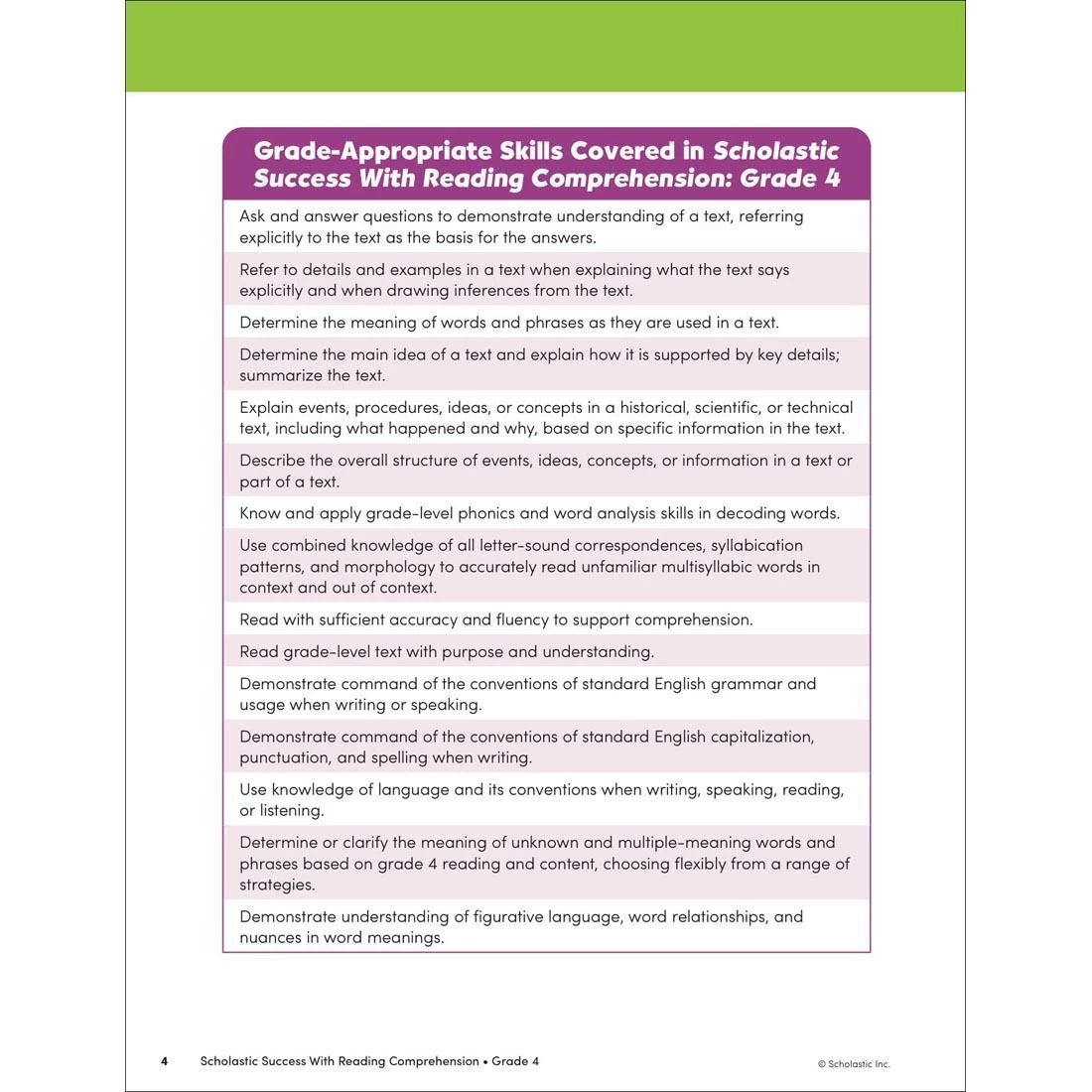 Scholastic Success With Reading Comprehension Workbook Grade 4 5 Scholastic Success With Reading Comprehension Workbook Grade 4 - Image 3