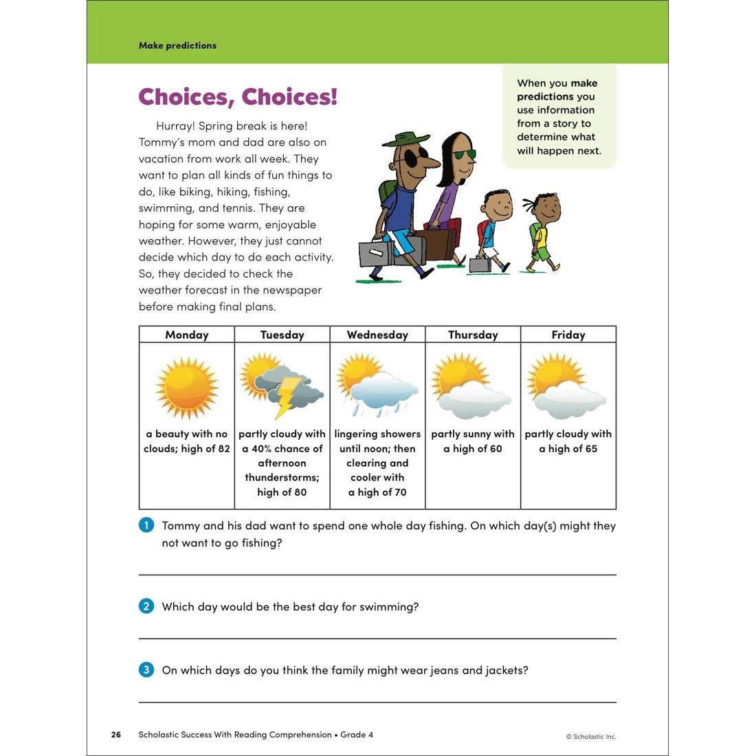 Scholastic Success With Reading Comprehension Workbook Grade 4 7 Scholastic Success With Reading Comprehension Workbook Grade 4 - Image 5