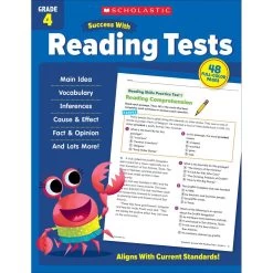 Scholastic Success With Reading Tests Workbook Grade 4