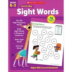 Scholastic Success With Sight Words Workbook Grades K-2