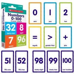 Numbers 0 - 100 Flash Cards By Scholastic